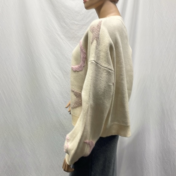 Threaded Leaf Women's To The Moon & Back Crewneck Pullover Sweater (L) NWT - Picture 8 of 9